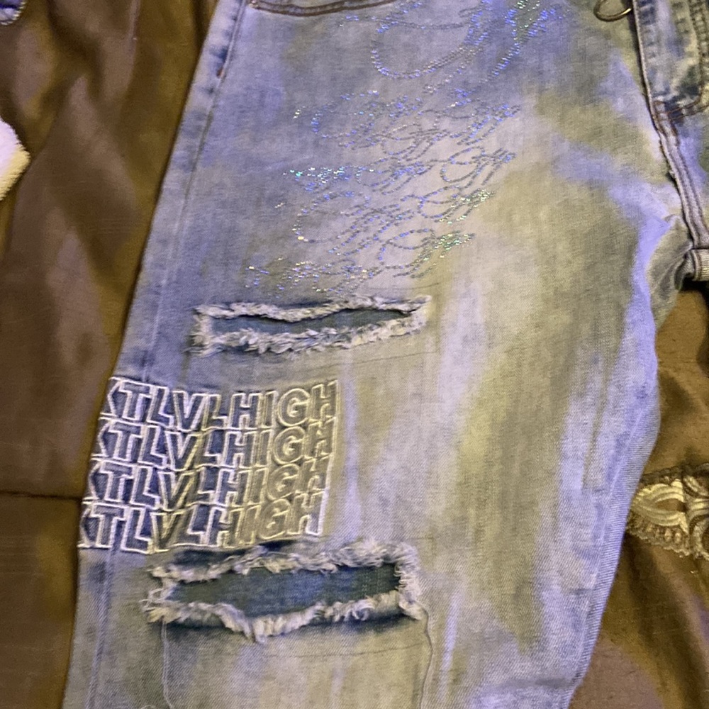 Next lvl high jeans off white size 40 - Picture 3 of 7